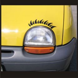 AA077 Twingo Wimpern Aufkleber renault vw lupo beetle